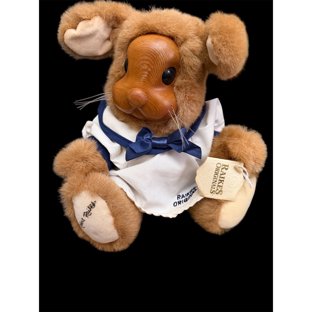 Robert Raikes Originals Betsy Ann Wood Face Bunny Rabbit Plush 661428 1990
